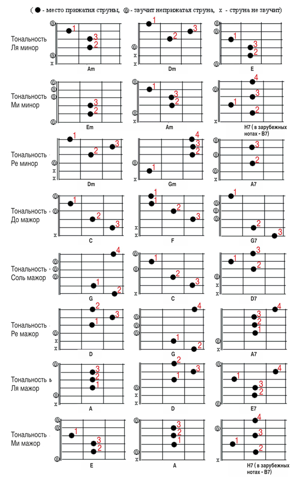 Как научиться играть на гитаре новичку - аккорды